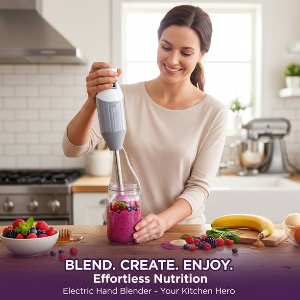 GRINISH 250 W Grey Hand Blender