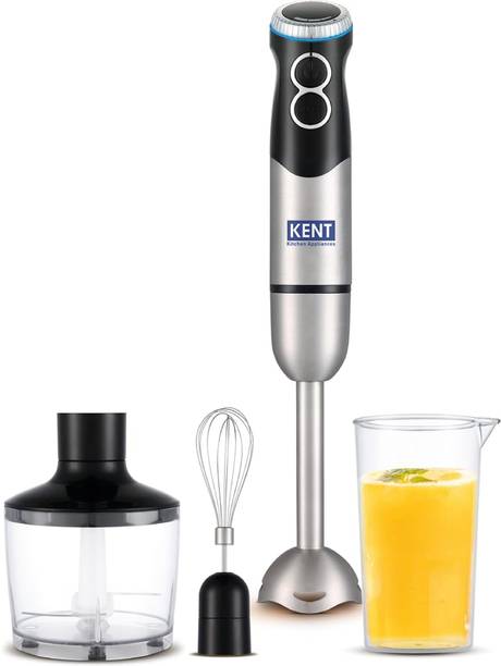 KENT 450 W Silver, Black Chopper, Hand Blender