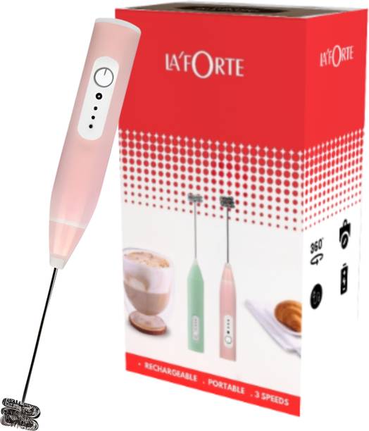 LA'FORTE 50 W Pink Electric Whisk, Hand Blender