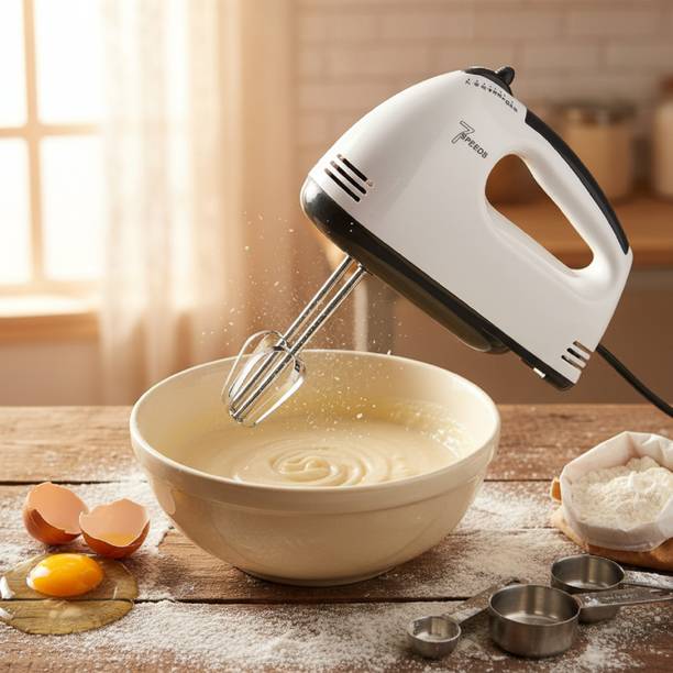 Leemoza 260 W White Electric Whisk, Hand Blender