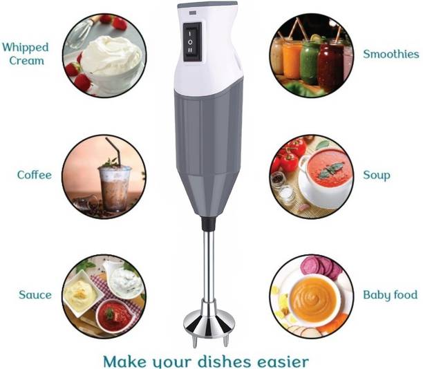 ELEGIOUS 350 W Grey Hand Blender