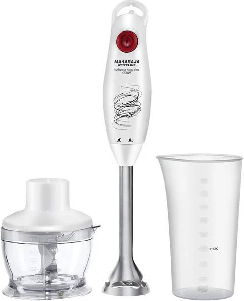 MAHARAJA WHITELINE 250 W White Hand Blender, Chopper, Electric Whisk