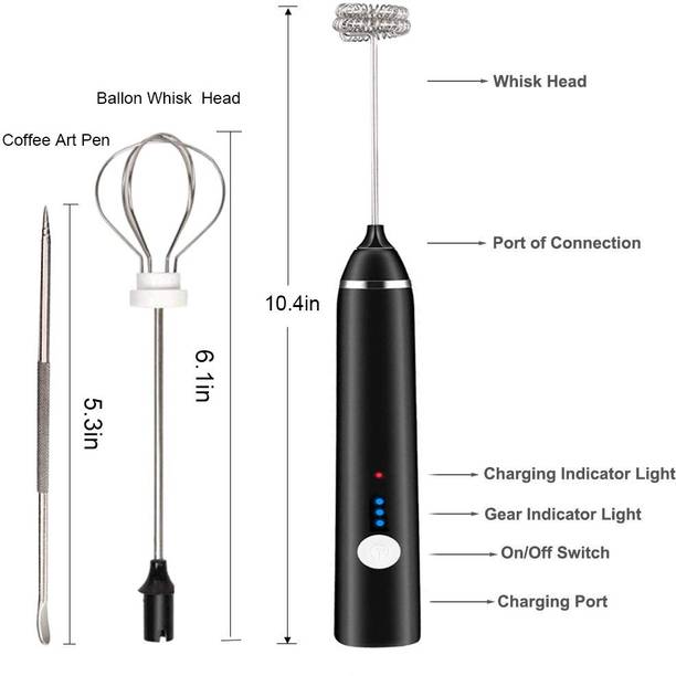 X - Glam 50 W Black Hand Blender