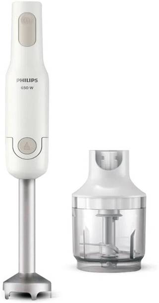 PHILIPS 650 W White Hand Blender, Chopper