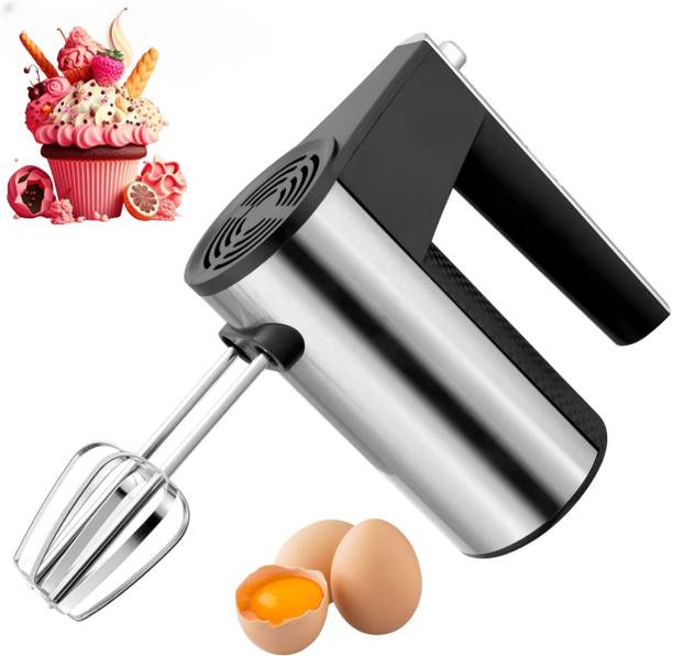 GaxQuly 500 W Silver, Black Electric Whisk, Hand Blender