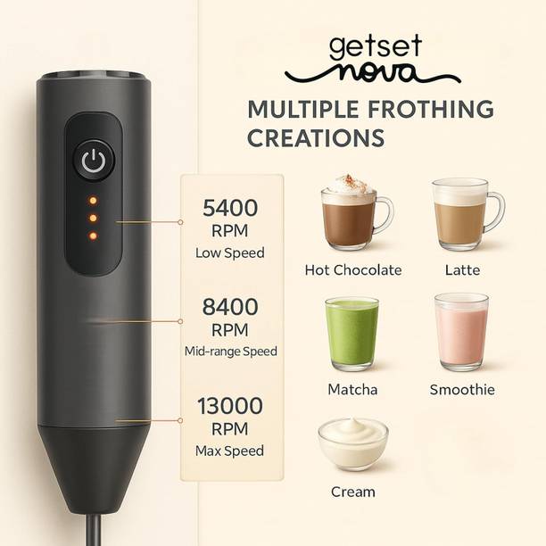 X - Glam 50 W Black Hand Blender