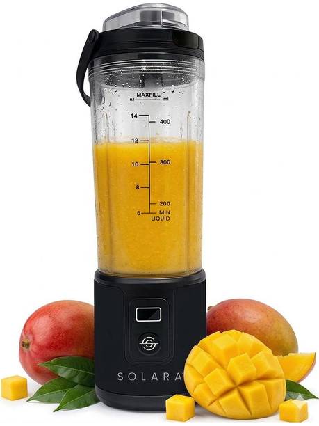 Solara Blendkwik Pro 450ml USB Rechargeable Portable Blender 180 W Juicer Mixer Grinder