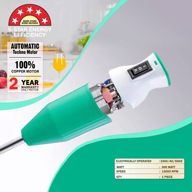 ELEGIOUS 350 W Green Hand Blender
