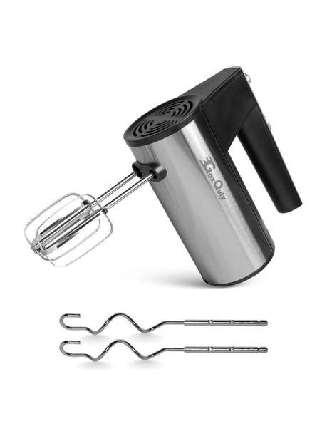 GaxQuly 500 W Black & Silver Electric Whisk
