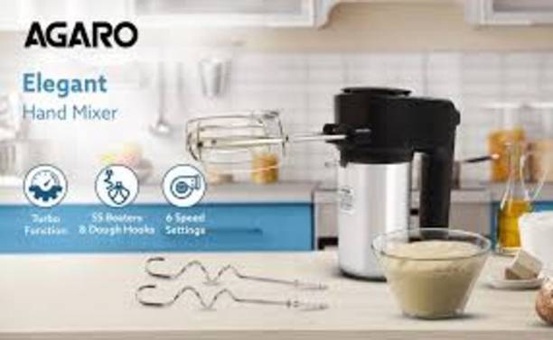 AGARO 300 W BLACK & SILVER Hand Blender