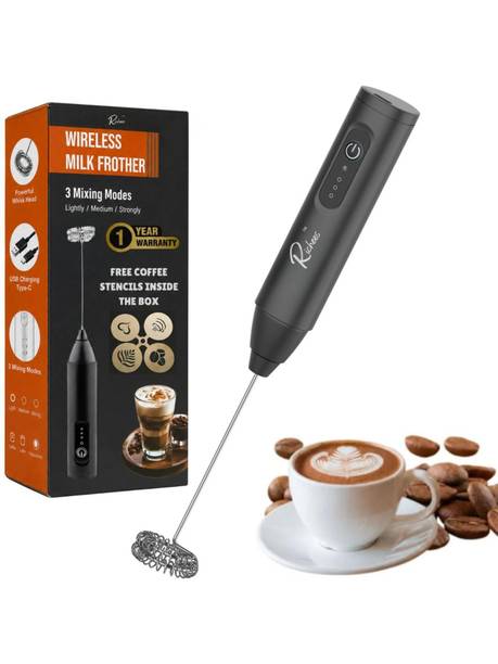 Richees 50 W Black Electric Whisk, Hand Blender, Stand Mixer