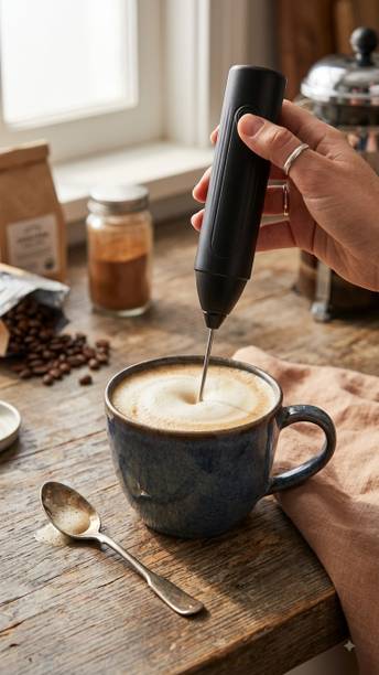 ENCIRCLE 50 W Black Electric Whisk, Hand Blender
