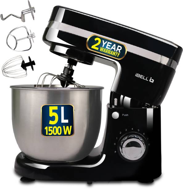 आईबेल 4500MPRO Electric Food Mixer with 8 Speeds, 100% Copper Motor & 5L SS Bowl 1500 W स्टैंड मिक्सर