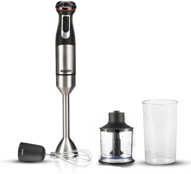 AGARO 1000 W Silver Hand Blender, Chopper