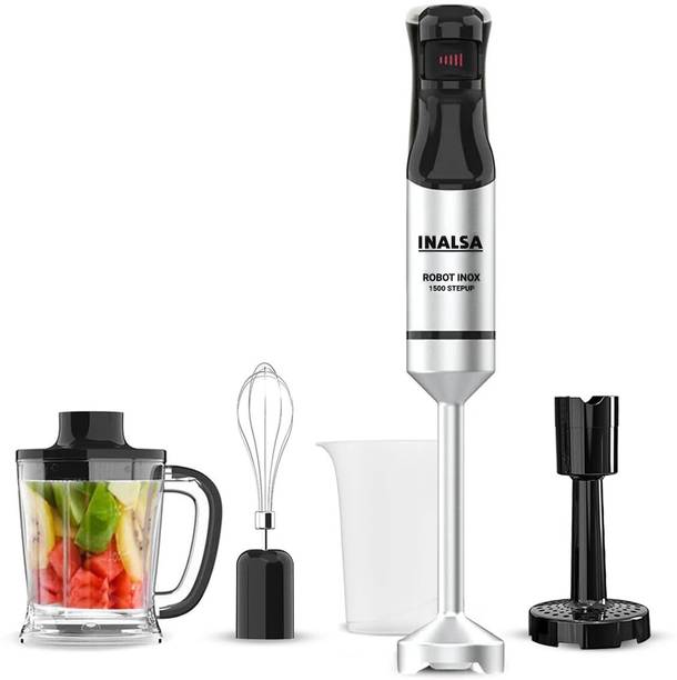 Inalsa 1500 W Black/Silver Hand Blender