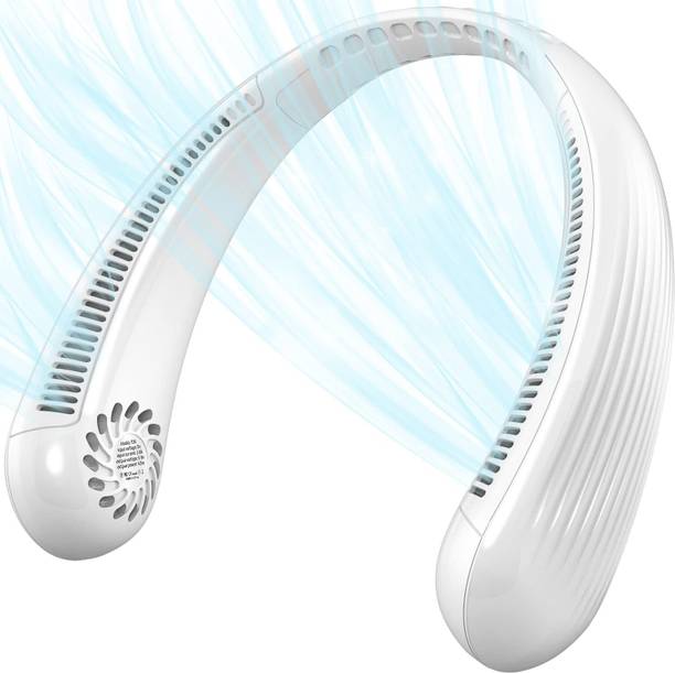 WeProve Portable Neck Fan Portable Neck Fan Hand Free Wearble Bladeless Fan Ultra Light USB Fan