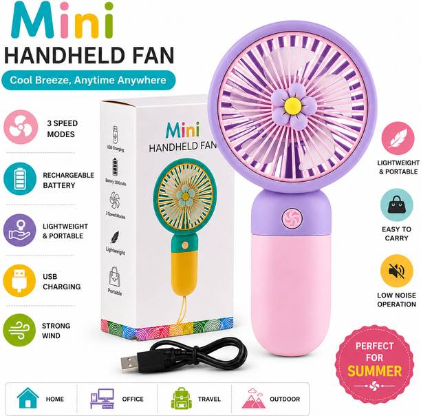 YSignature Solid Pink Hand Fan