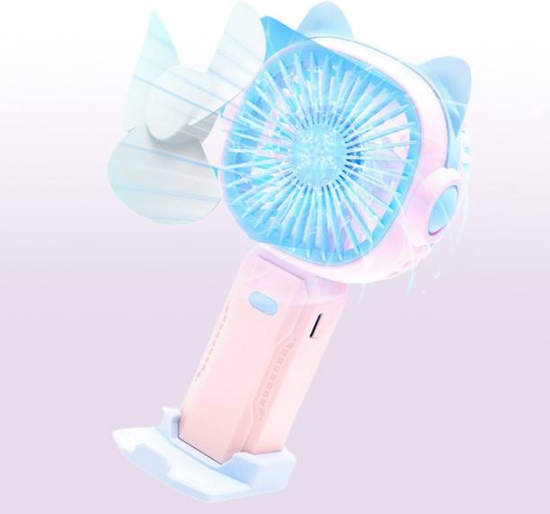 BITWEAVE Electric Hand Fan - USB C, 3 Speeds, 6 Hours Runtime FAN-054-Portable Mini Fan with Type-C Charging - 3 Speed Modes, 6Hr Backup USB Air Cooler