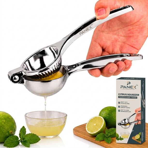Panex Steel Stainless Steel Lemon Squeezer Heavy Duty Hand Press Citrus Juicer Hand Juicer