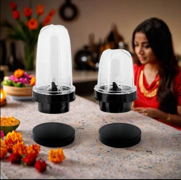 आल्टर 2Pcs Bullet Jar Set for Mixer Grinder | Powerful Grinding Jars मिक्सर जूसर जार