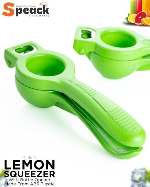 SPEACK Plastic Premium Food Grade Ergonomic Designed ABS Lemon Squeezer with Bottle Opener Hand Juicer