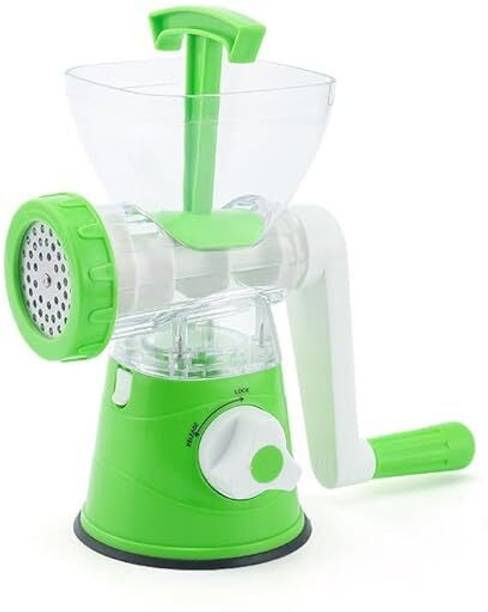 kinjal Plastic Plastic Manual Meat Mixer & Food Chopper | Hand Operated Meat Grinder Mincer Hand Juicer