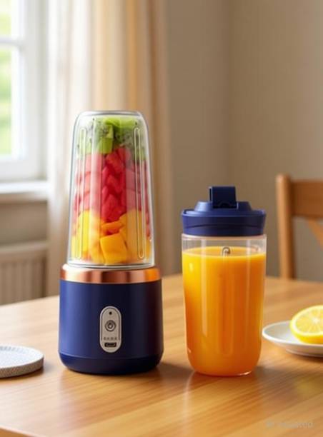 SIMPLYGOODS Plastic, Steel, Aluminium Electric Juicers Fruit Mixer USB Rechargeable Shake Mini Personal Juicer 1500Mah Hand Juicer