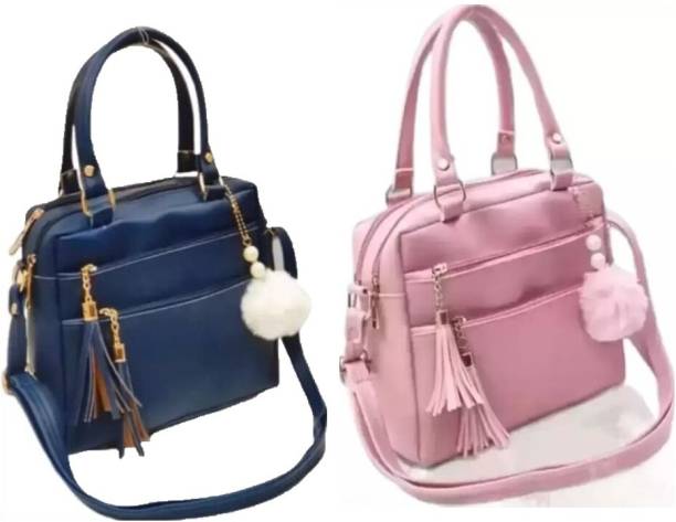 Women Blue, Pink Shoulder Bag Price in India
