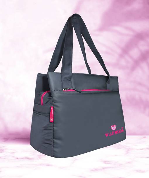 Women Grey, Pink Shoulder Bag - Extra Spacious