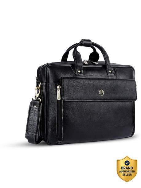 Men Black Messenger Bag - Extra Spacious