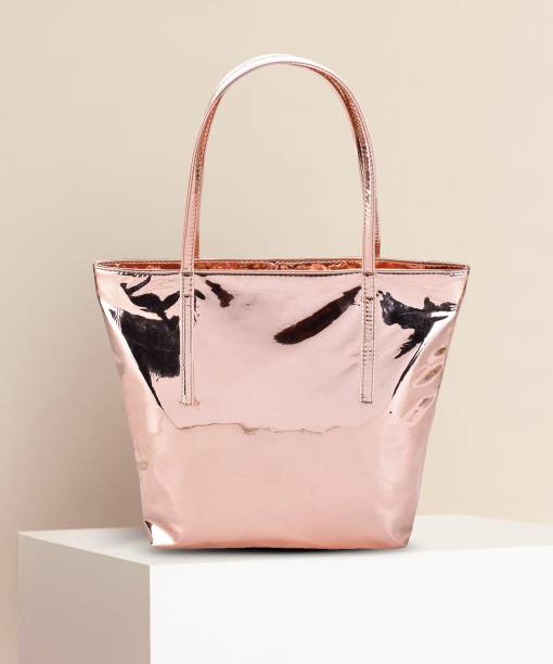 Women Gold Tote - Extra Spacious Price in India