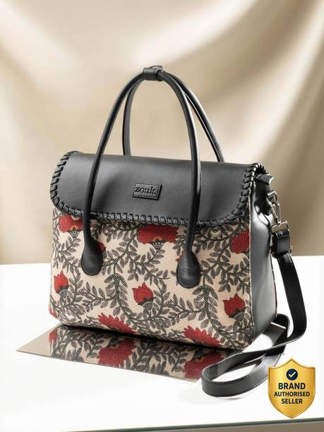 Women Red, Beige Satchel