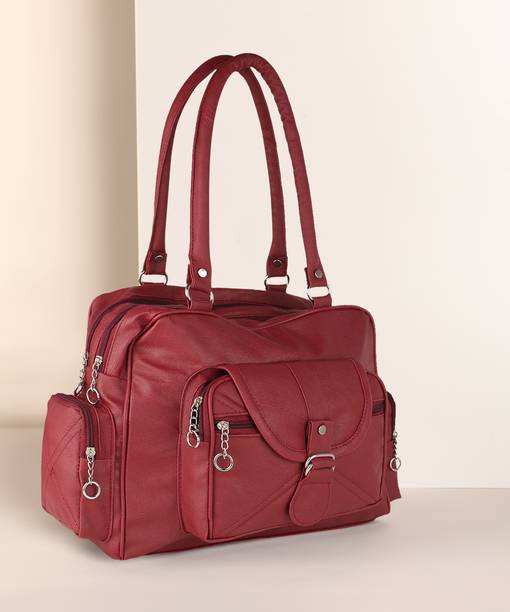 Women Maroon Satchel - Regular Size