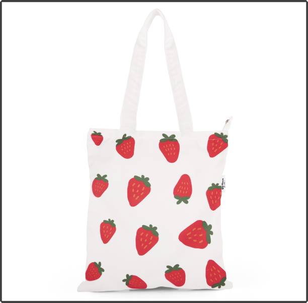 Women White, Red Tote Price in India