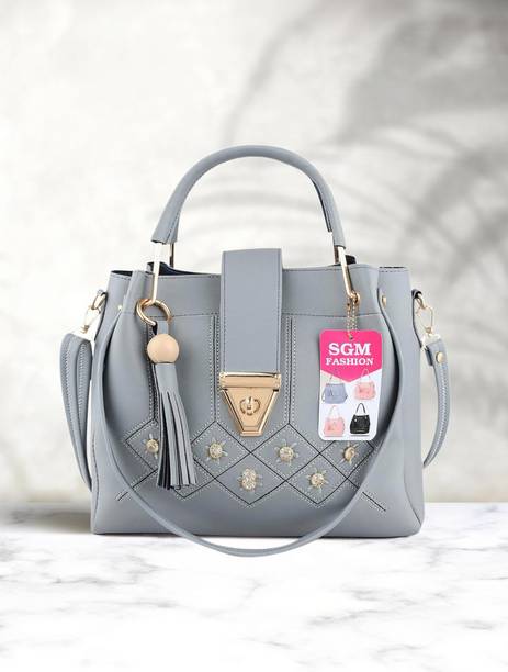 Women Grey Hand-held Bag - Extra Spacious