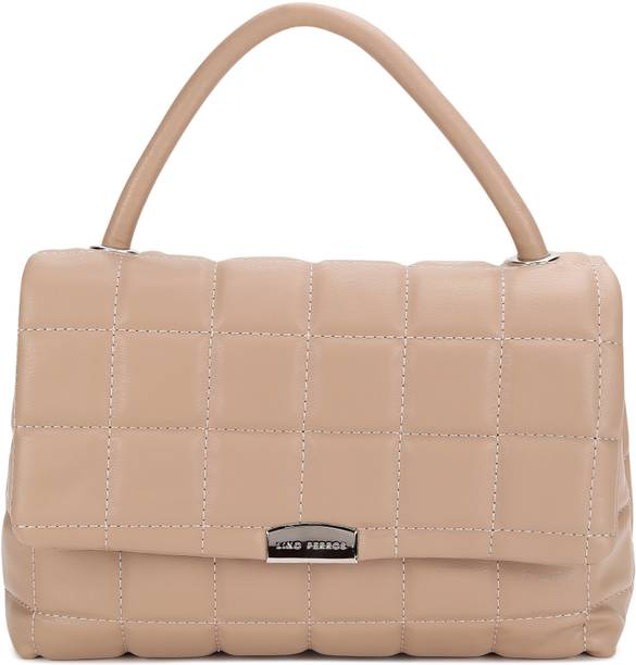 Women Beige Satchel - Regular Size