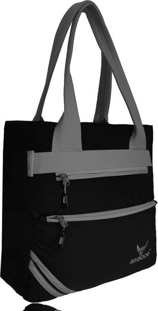 Women Black, Grey Tote - Extra Spacious