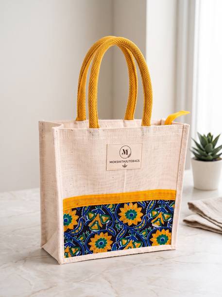 Women Multicolor, Yellow Tote