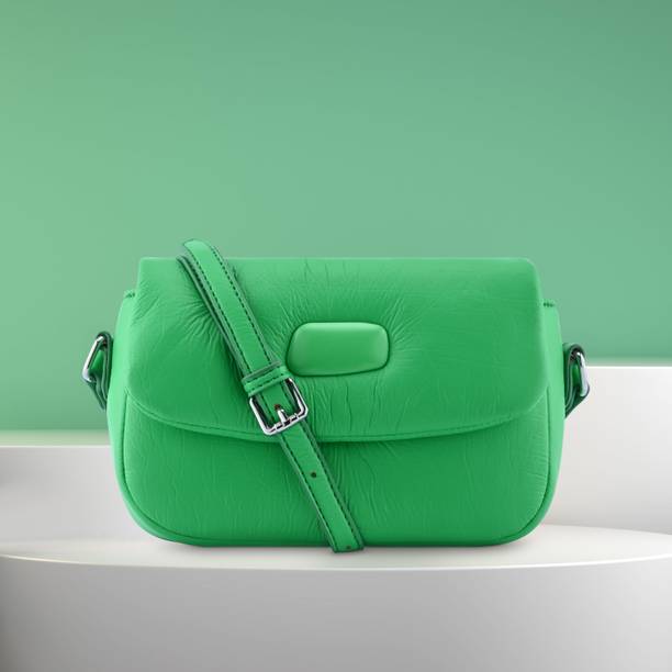 Price History of Fastrack Women Green Sling Bag from Flipkart