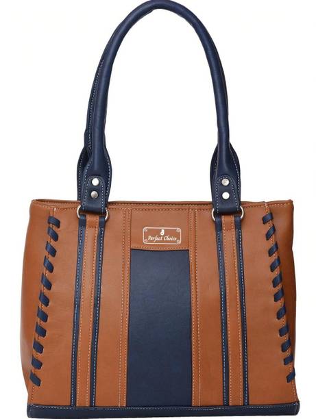 Women Tan, Blue Shoulder Bag