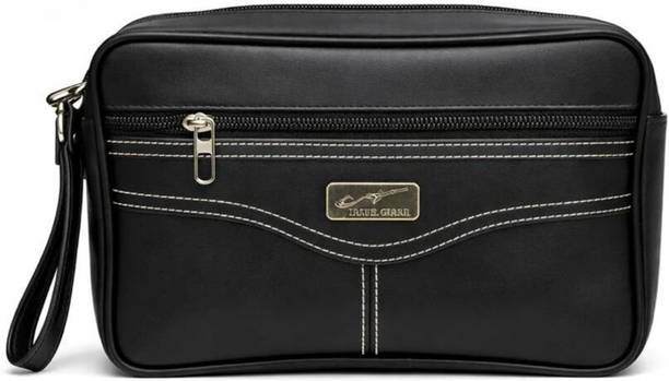 Men & Women Black Hand-held Bag