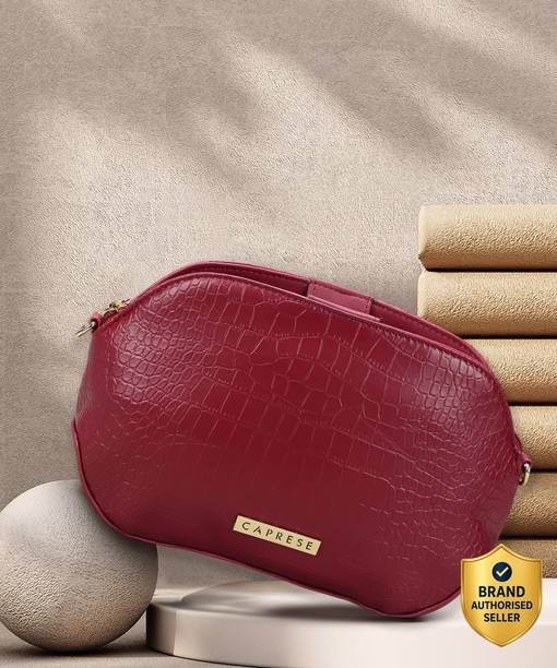 Women Maroon Sling Bag