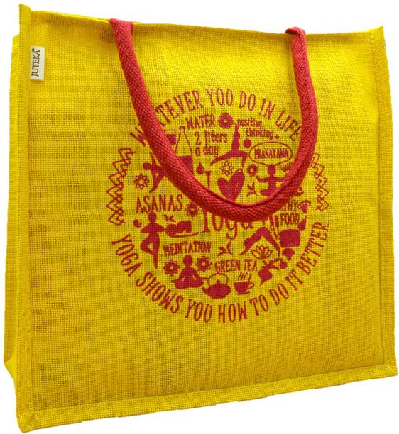 Women Yellow, Red Tote