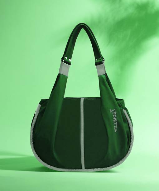 Women Green, Grey Shoulder Bag
