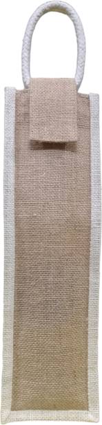 Kamals Men & Women White, Brown Bottle Bag