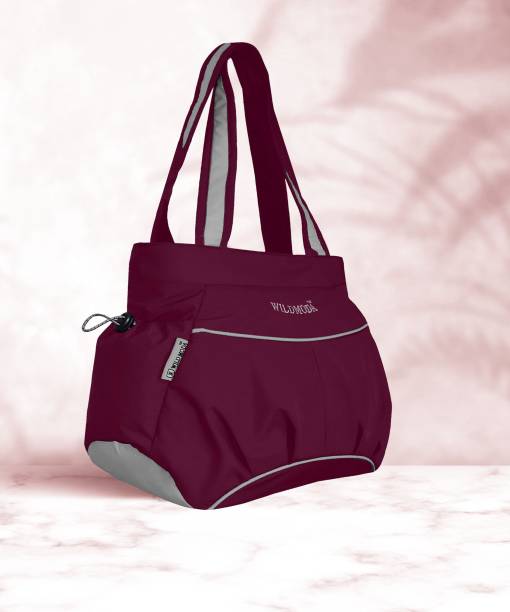 Women Purple, Grey Shoulder Bag - Extra Spacious