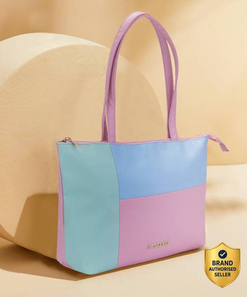 Women Pink, Blue Tote - Extra Spacious