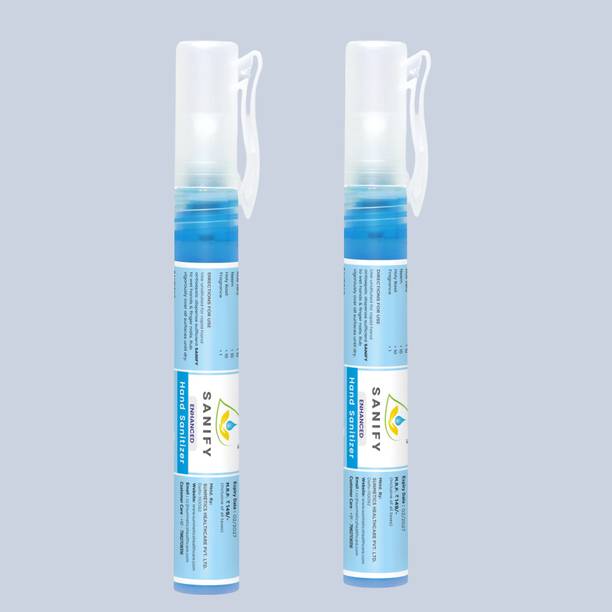 SANIFY HERBAL LIQUID HAND SANITIZER PEN | Pack Of 2 Sanitizer Spray Pump Dispenser Hand Sanitizer Pump Dispenser