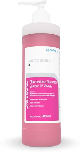 Microshield Schulke 4 Handwash Solution|Medical Grade Disinfectant Handwash-500 Ml Hand Wash Bottle + Refill