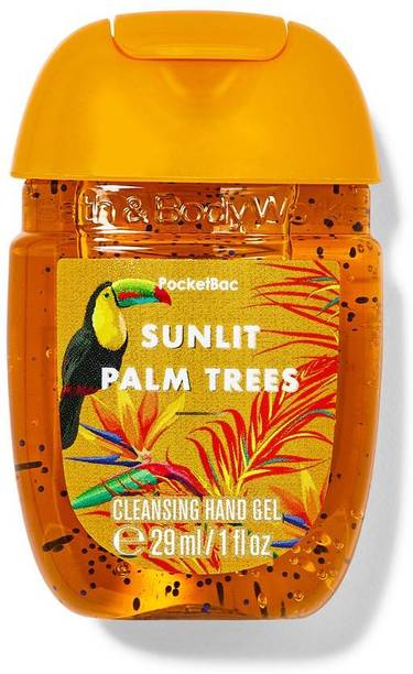 BATH & BODY WORKS SUNLIT PALM TREES Hand Sanitizer Bottle